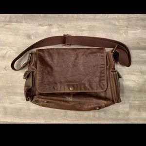 FOSSIL Leather Crossbody Messenger Shoulder Bag
